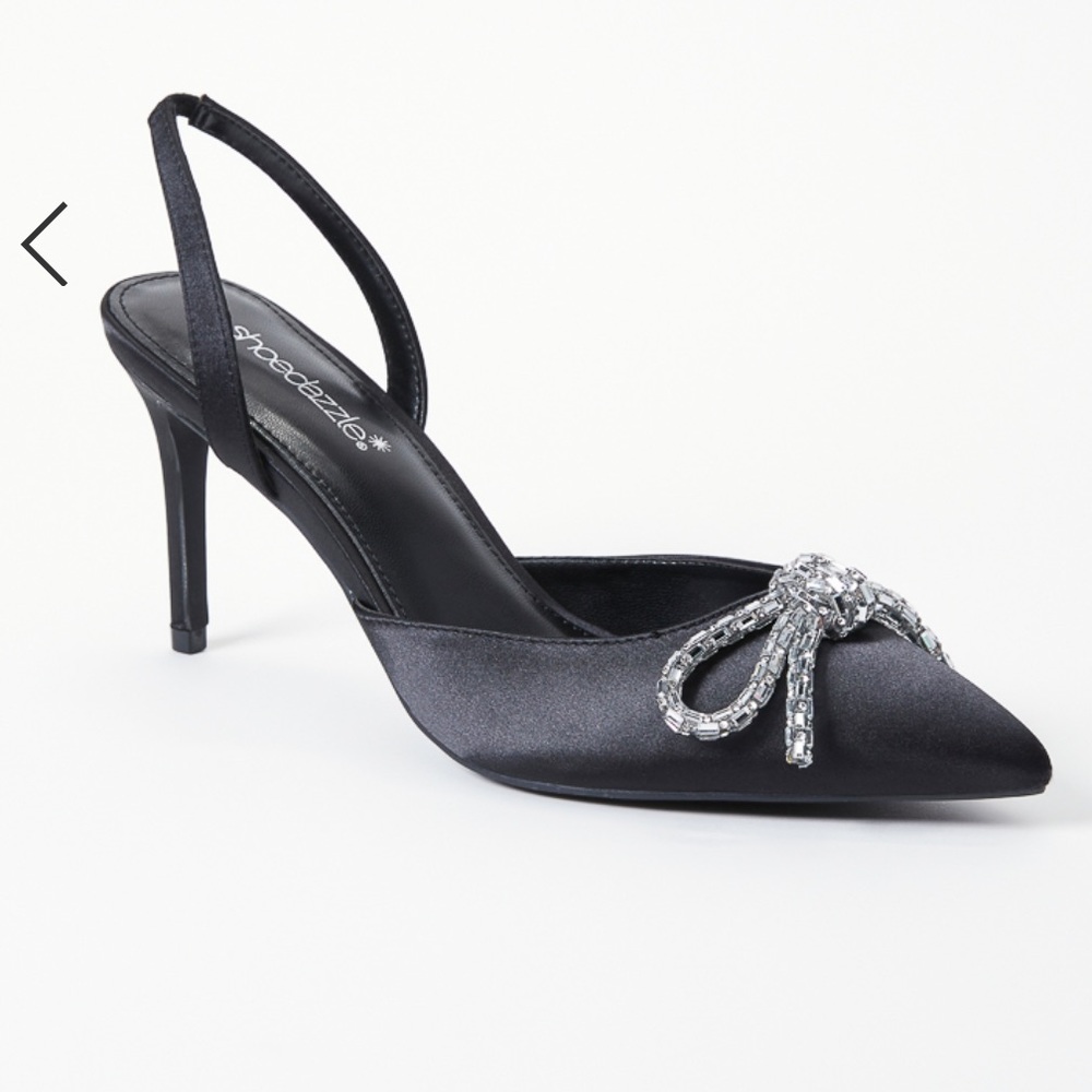 Shoedazzle Rhinestone Bow Pumps